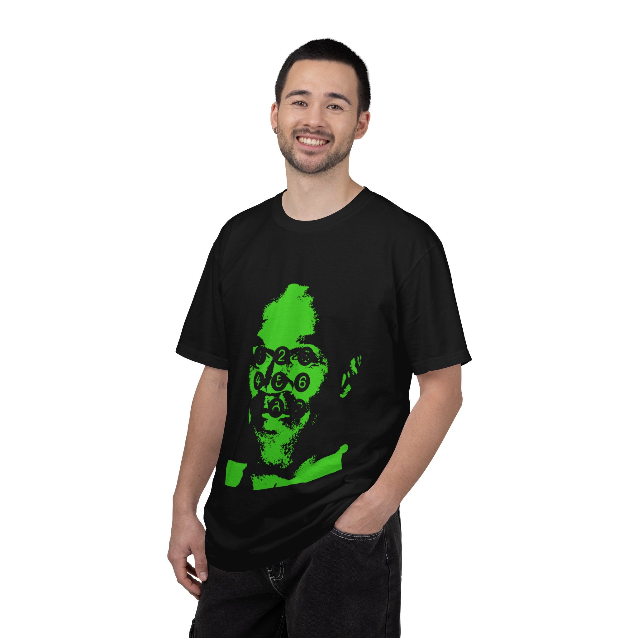 T-Shirt — Retro Portrait with Numeric Dial Graphic OJ Simpson