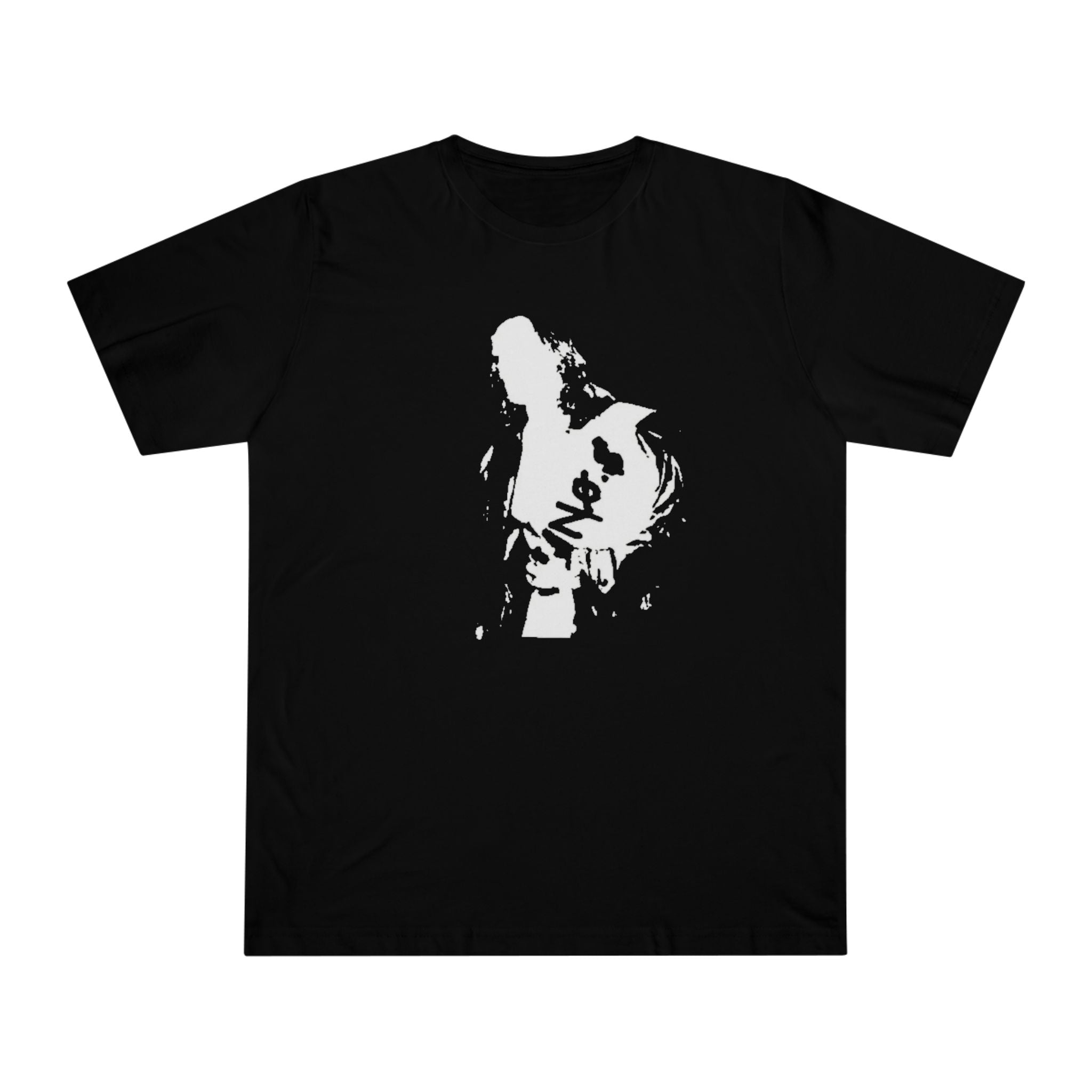 N0.$ting Graffiti Portrait T-Shirt — Black Streetwear Tee