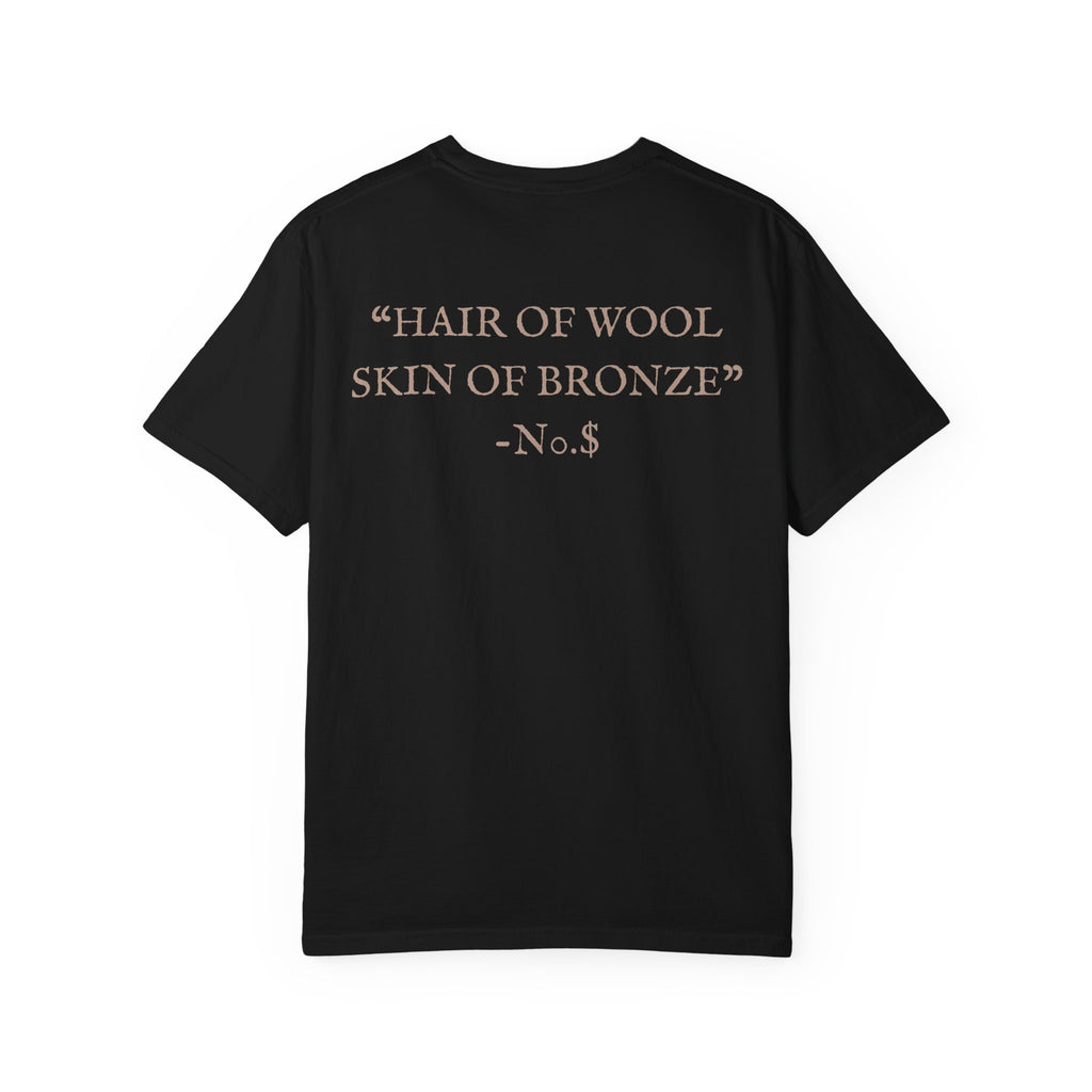 Bronze Bust Graphic T-Shirt — “Hair of Wool, Skin of Bronze” Tee