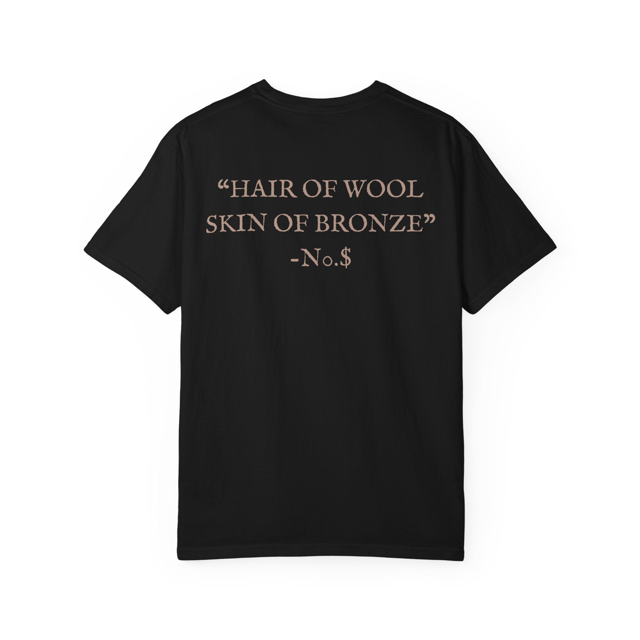 Bronze Bust Graphic T-Shirt — “Hair of Wool, Skin of Bronze” Tee