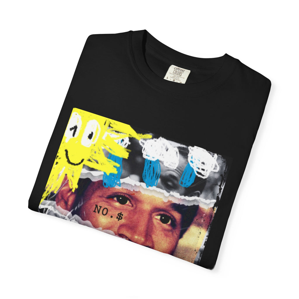 Graphic Photo Collage T-Shirt — '' Smiley Face Art Tee