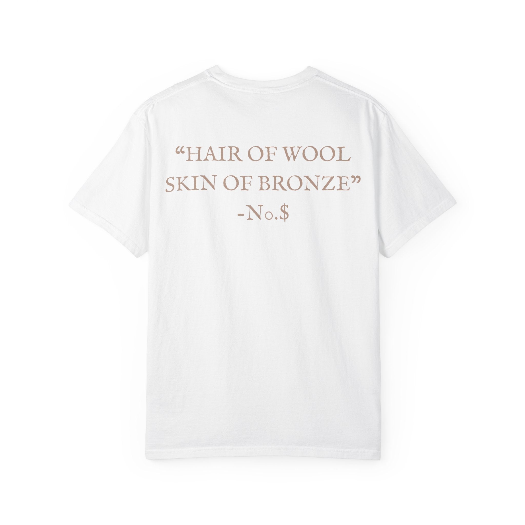 Bronze Bust Graphic T-Shirt — “Hair of Wool, Skin of Bronze” Tee