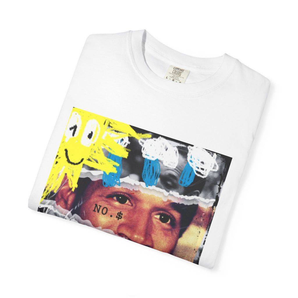 Graphic Photo Collage T-Shirt — '' Smiley Face Art Tee